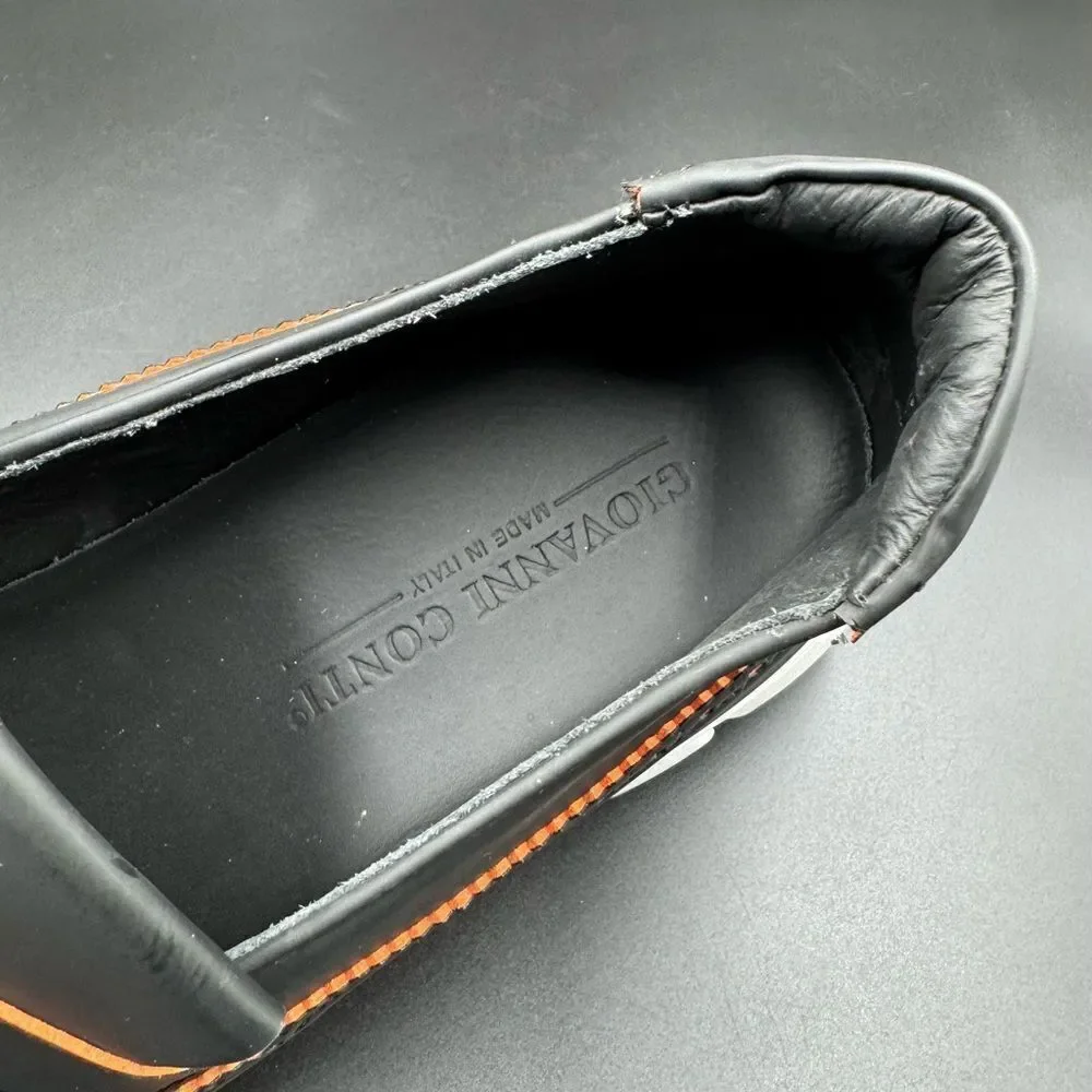 GIOVANNI CONTI Wingtip Leather Loafers